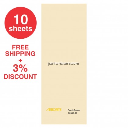 ARBORITE A2043-M Pearl Cream High Pressure Laminate (10 sheets)