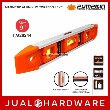 PUMPKIN Magnetic Aluminum Torpedo Level