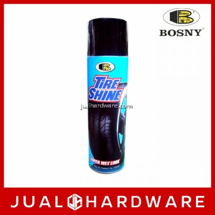 BOSNY Tire Shine Spray 550ml (6CANS/B0X)