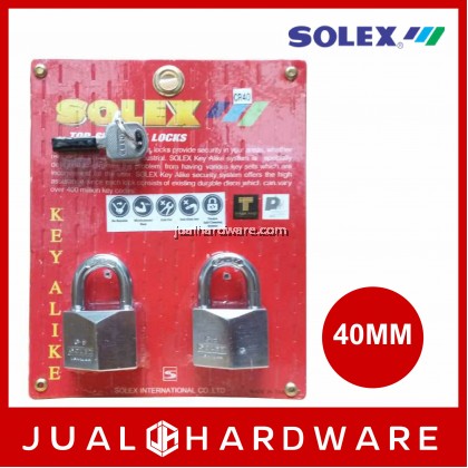 Solex Padlock - G5 CHROMIUM  (Key Alike System)