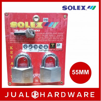 Solex Padlock - G5 CHROMIUM  (Key Alike System)