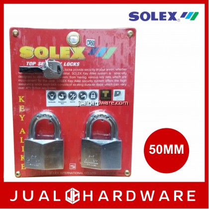 Solex Padlock - G5 CHROMIUM  (Key Alike System)