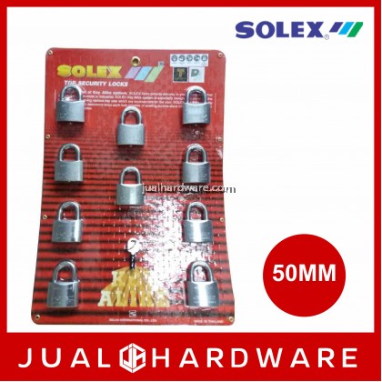 SOLEX PADLOCK - MACH II 50MM/10 KEY ALIKE SYSTEM - CR